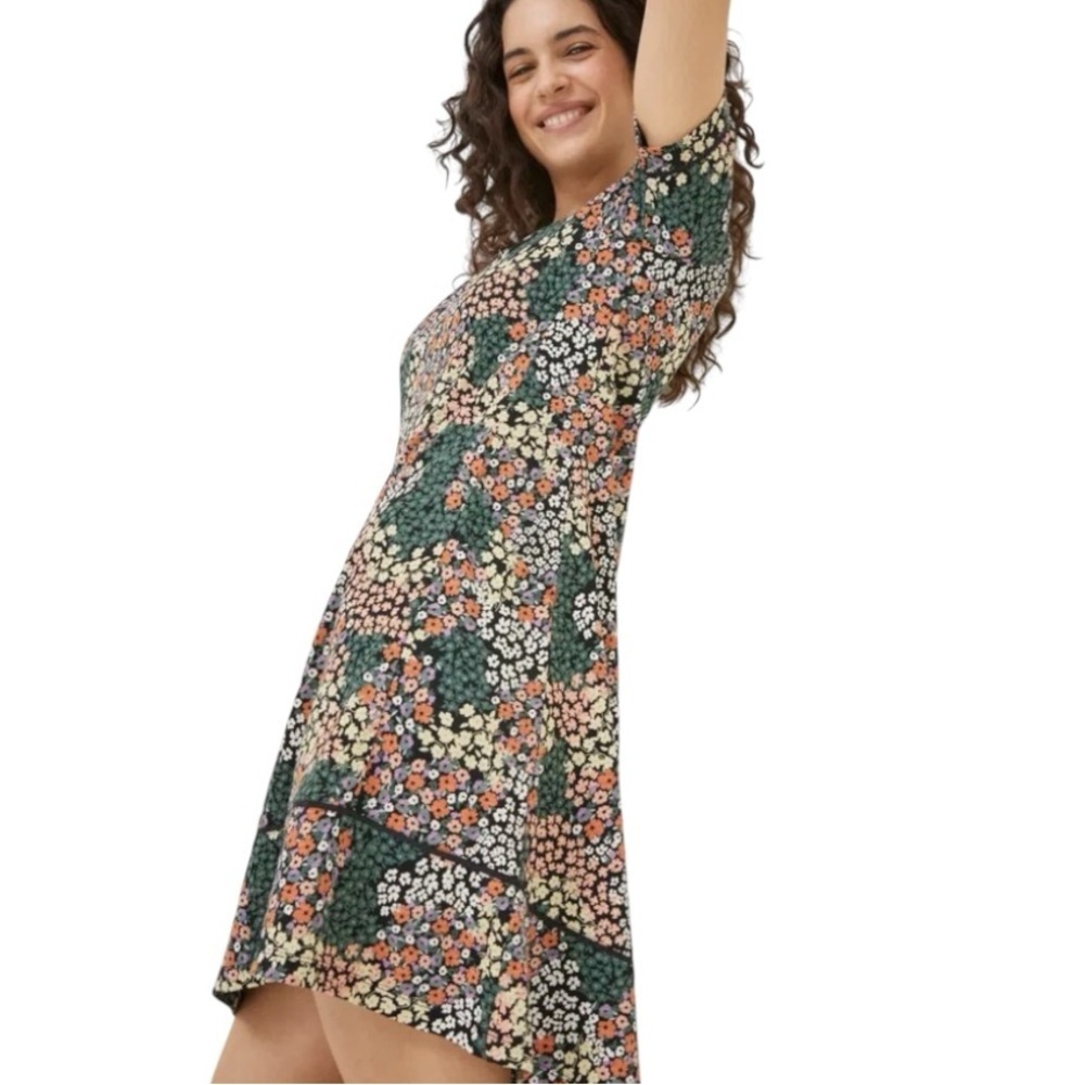Fat Face Simone Floral Knit Dress